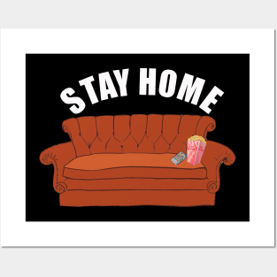 stay home Posters and Art